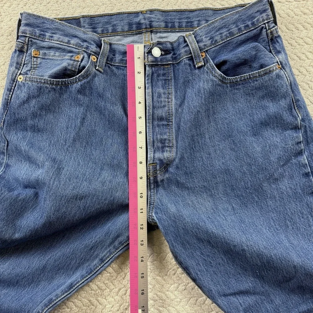 Levi's‎ 501 xx Button Fly Jeans Men's 36x30 Blue Original Fit Straight Leg Rodeo